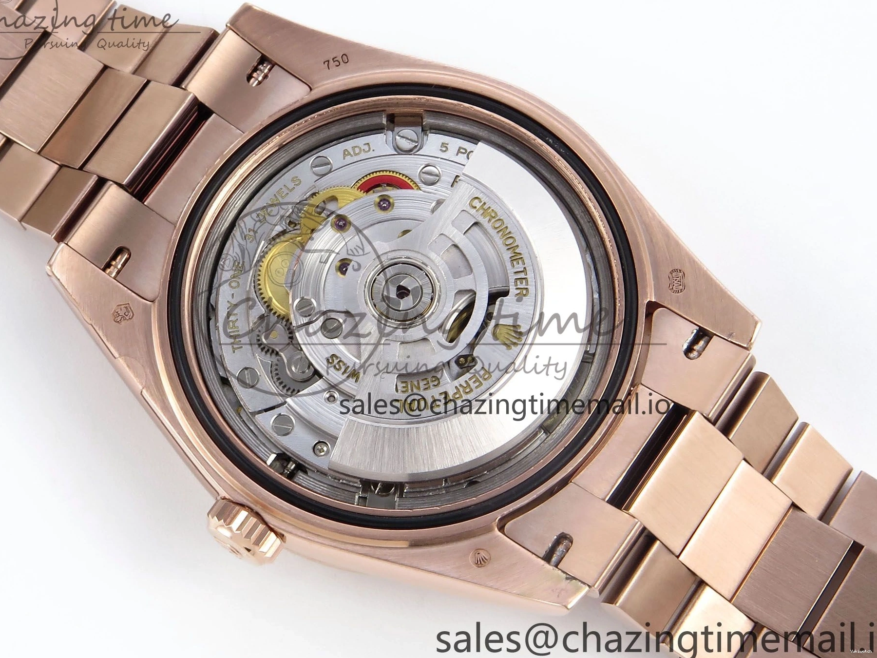 40 Date KF 1:1 (Gain Bracelet Brown Day on VR3255 228235 Edition Dial Weight) Crystal President RG Best 0107